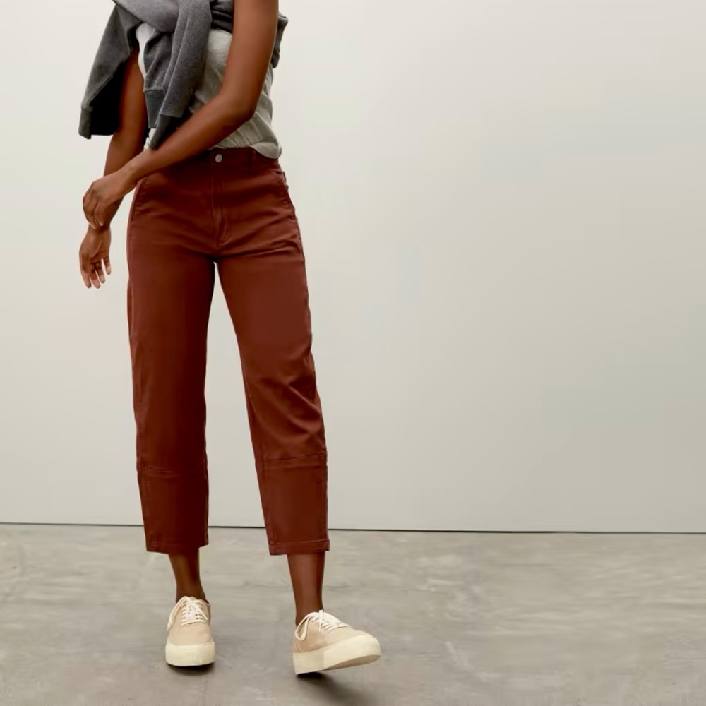 Everlane Utility Barrel Pant in Rosewood